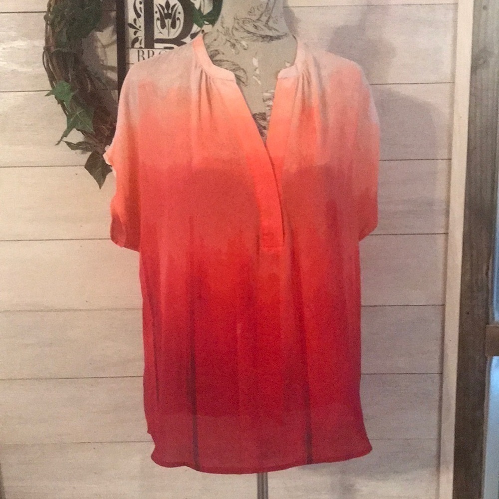 *APT 9 orange pink umbre top XL